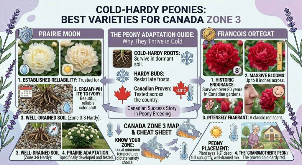 Best Peony Varieties for Zone 3 Canada