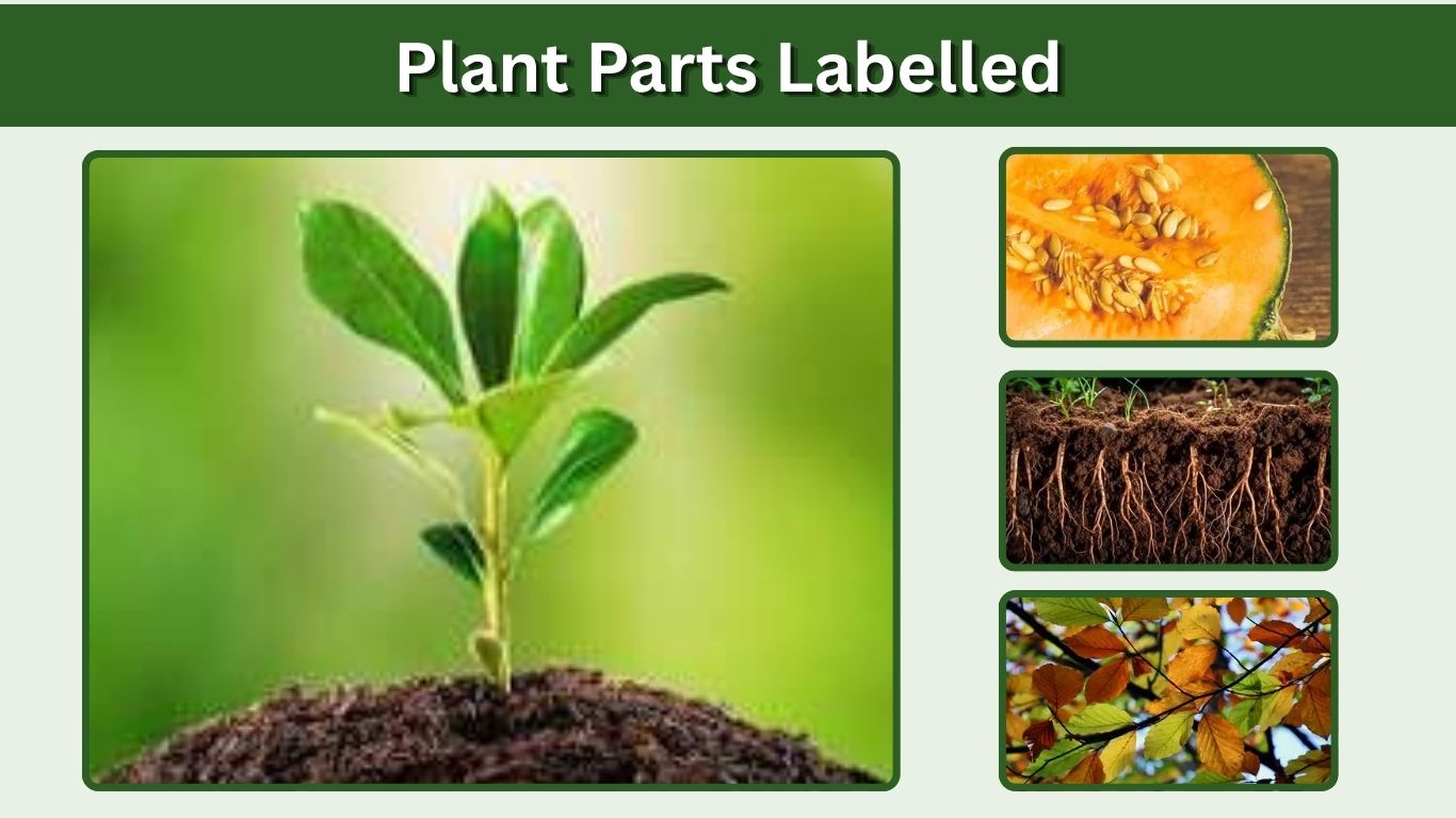 Plant Parts Labelled: Learn Root, Stem, Leaf, Flower, Fruit, and Seed