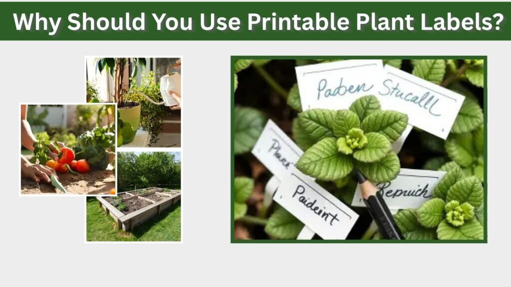 Why Should You Use Printable Plant Labels?
