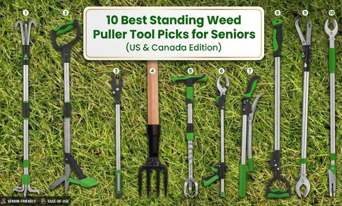 10 Best Standing Weed Puller Tool Picks for Seniors (US & Canada)