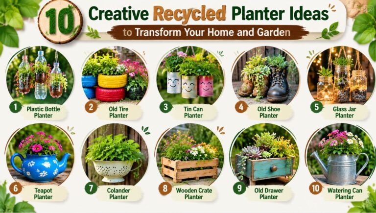25 Creative Recycled Planter Ideas to Transform Your Home and Garden